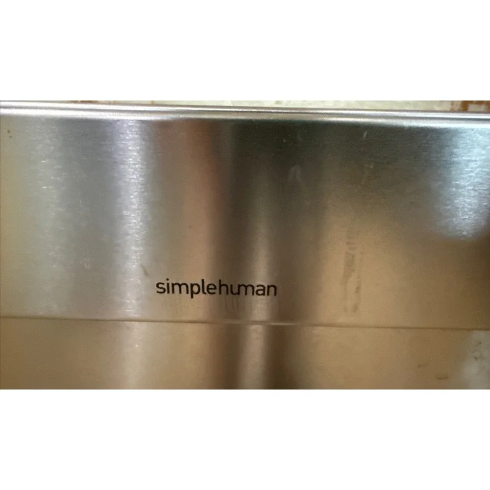 Simplehuman Stainless Steel Step Trash Can Liner Pocket Trash Can 45L